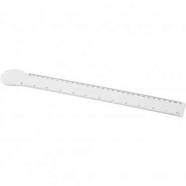 Logo trade corporate gift photo of: Tait 30cm circle-shaped recycled plastic ruler