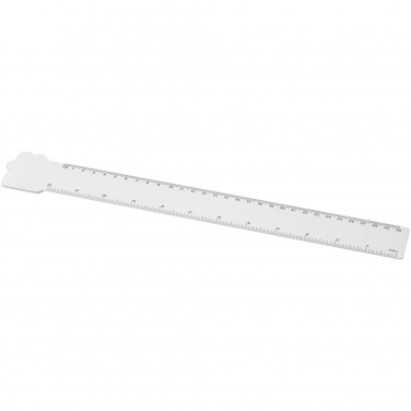 Logotrade promotional gift image of: Tait 30cm house-shaped recycled plastic ruler