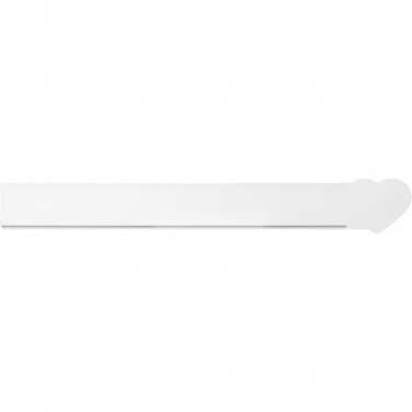 Logo trade promotional merchandise picture of: Tait 30cm heart-shaped recycled plastic ruler