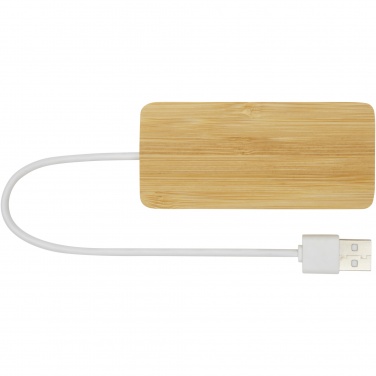 Logo trade business gift photo of: Tapas bamboo USB hub