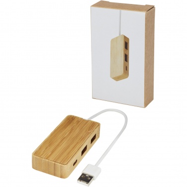 Logo trade advertising products picture of: Tapas bamboo USB hub