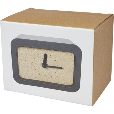 Logo trade advertising product photo of: Momento wireless limestone charging desk clock
