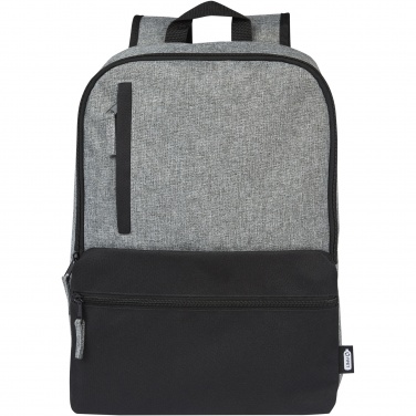 Logotrade business gifts photo of: Reclaim 15" GRS recycled two-tone laptop backpack 14L