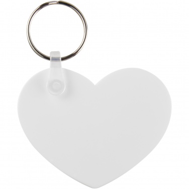 Logotrade promotional merchandise picture of: Tait heart-shaped recycled keychain