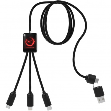 Logo trade corporate gifts image of: SCX.design C28 5-in-1 extended charging cable