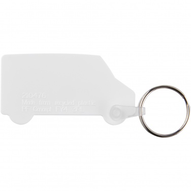 Logotrade promotional merchandise image of: Tait van-shaped recycled keychain