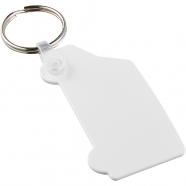 Logo trade promotional merchandise picture of: Tait van-shaped recycled keychain