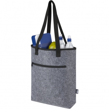 Logo trade business gifts image of: Felta GRS recycled felt cooler tote bag 12L