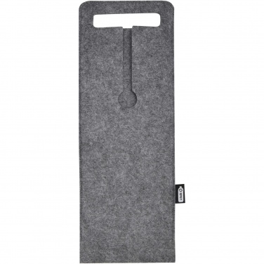 Logo trade business gifts image of: Felta 75 cl GRS recycled felt wine bag