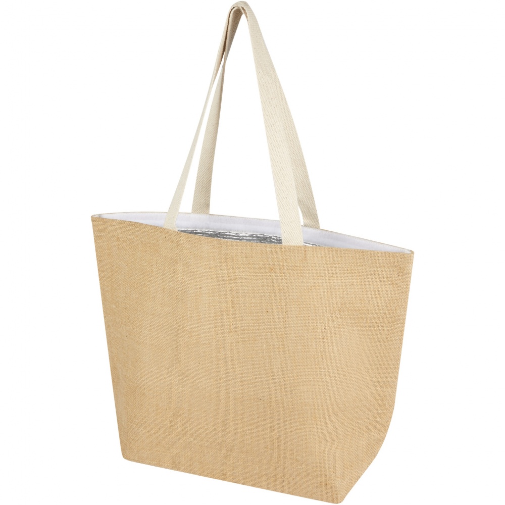 Logo trade advertising products image of: Juta 300 g/m² jute cooler tote bag 12L