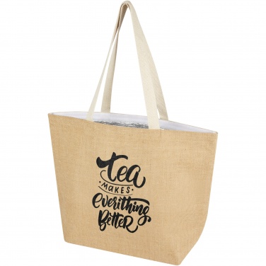 Logotrade promotional merchandise picture of: Juta 300 g/m² jute cooler tote bag 12L