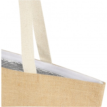 Logo trade promotional gifts picture of: Juta 300 g/m² jute cooler tote bag 12L
