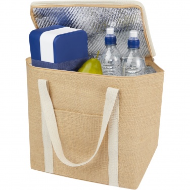 Logo trade promotional products image of: Juta 300 g/m² jute cooler bag 19L