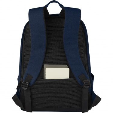 Logo trade business gift photo of: Joey 15.6" GRS recycled canvas anti-theft laptop backpack 18L