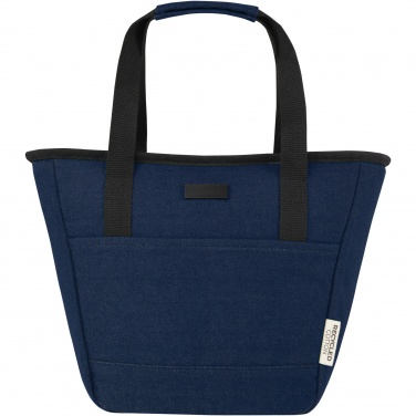 Logo trade corporate gifts image of: Joey 9-can GRS recycled canvas lunch cooler bag 6L