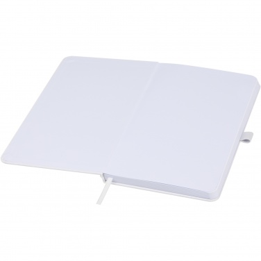 Logo trade promotional merchandise photo of: Fabianna crush paper hard cover notebook