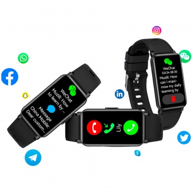 Logo trade promotional products image of: Prixton AT806 multisport smartband with GPS
