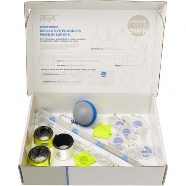 Logo trade advertising products image of: Reflective products sample box