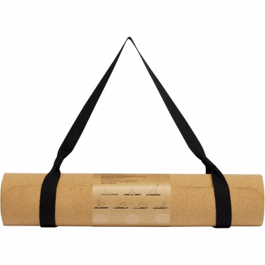 Logo trade promotional giveaways image of: Trikona cork yoga mat