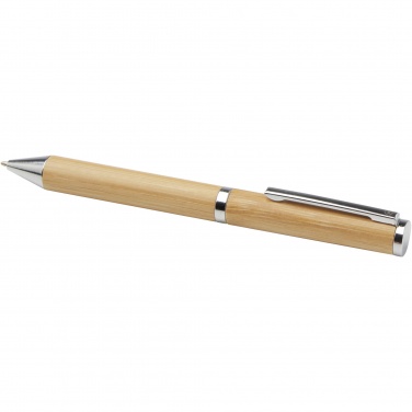 Logotrade promotional items photo of: Apolys bamboo ballpoint and rollerball pen gift set 