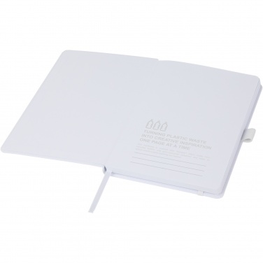 Logo trade promotional gift photo of: Thalaasa ocean-bound plastic hardcover notebook