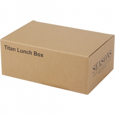 Logo trade corporate gifts picture of: Titan recycled stainless steel lunch box