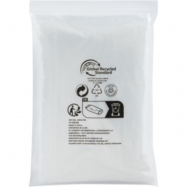 Logo trade corporate gifts image of: Mayan recycled plastic disposable rain poncho with storage pouch