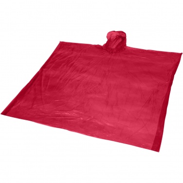 Logo trade corporate gifts picture of: Mayan recycled plastic disposable rain poncho with storage pouch