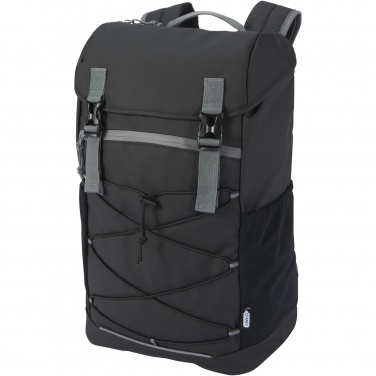 Logo trade promotional merchandise image of: Aqua 15.6" GRS recycled water resistant laptop backpack 23L
