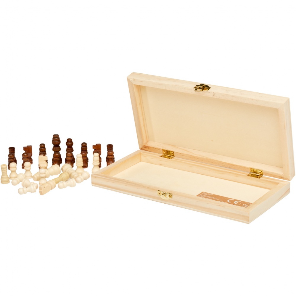 Logo trade promotional items picture of: King wooden chess set