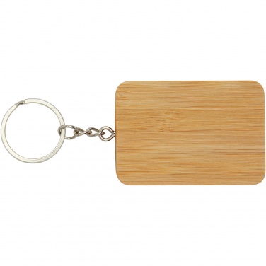 Logotrade business gifts photo of: Reel 6-in-1 retractable bamboo key ring charging cable