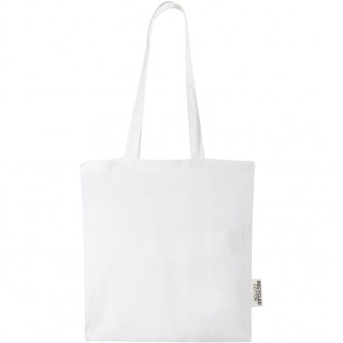 Logo trade promotional products image of: Madras 140 g/m2 GRS recycled cotton tote bag 7L