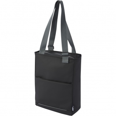 Logo trade advertising products image of: Aqua 14" GRS recycled water resistant laptop tote bag 14L