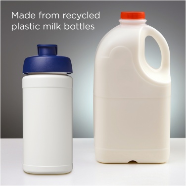 Logo trade corporate gift photo of: Baseline 500 ml recycled sport bottle with flip lid