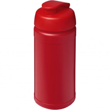 Logo trade promotional products picture of: Baseline 500 ml recycled sport bottle with flip lid