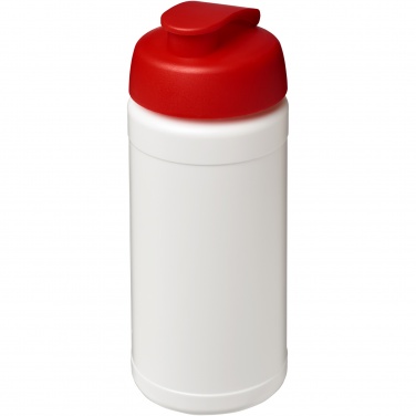 Logo trade advertising product photo of: Baseline 500 ml recycled sport bottle with flip lid