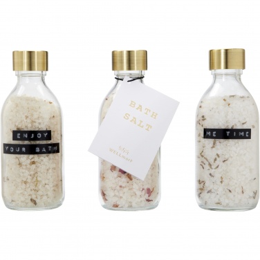 Logo trade corporate gifts image of: Wellmark Just Relax 3-piece 200 ml bath salt gift set