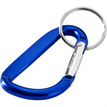 Logo trade promotional products picture of: Timor RCS recycled aluminium carabiner keychain
