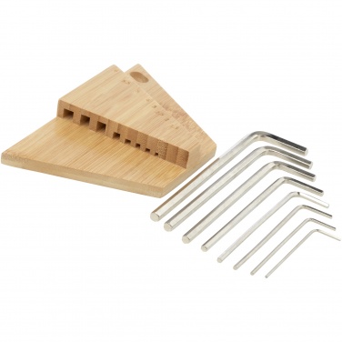 Logo trade promotional gift photo of: Allen bamboo hex key tool set