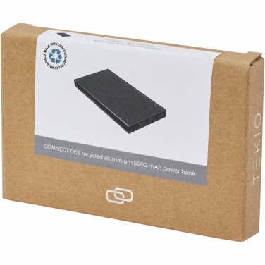 Logotrade advertising products photo of: Connect 5000 mAh recycled aluminium power bank 