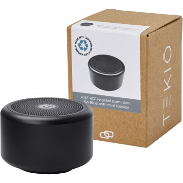 Logo trade business gift photo of: Rise 3W RCS recycled aluminium Bluetooth® mini speaker 