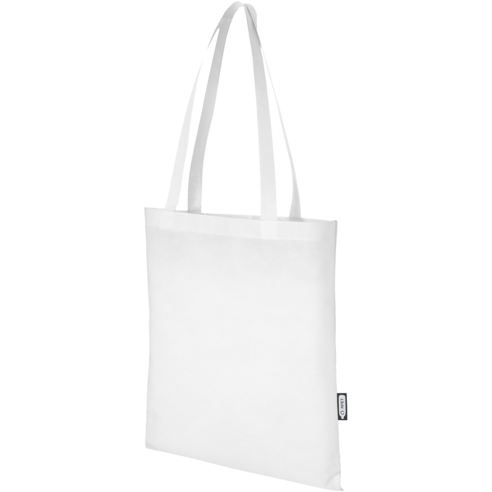 Logo trade corporate gift photo of: Zeus GRS recycled non-woven convention tote bag 6L