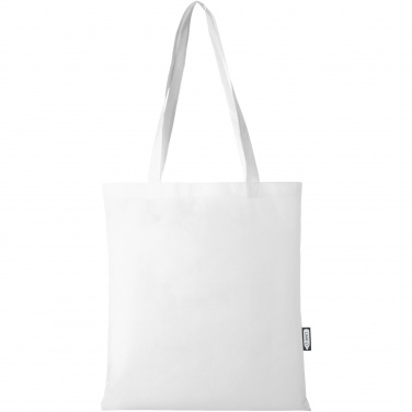 Logo trade promotional giveaway photo of: Zeus GRS recycled non-woven convention tote bag 6L