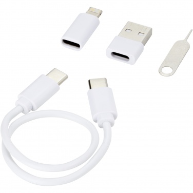 Logotrade promotional giveaway picture of: Savvy recycled plastic modular charging cable with phone holder