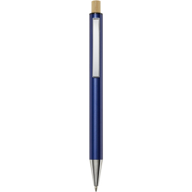 Logo trade business gift photo of: Cyrus recycled aluminium ballpoint pen (black ink)