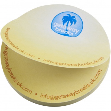 Logo trade promotional products image of: Sticky-Mate® circle-shaped recycled sticky notes