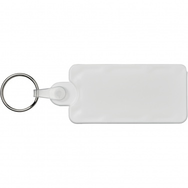 Logo trade promotional giveaways picture of: Kym recycled tyre tread check keychain