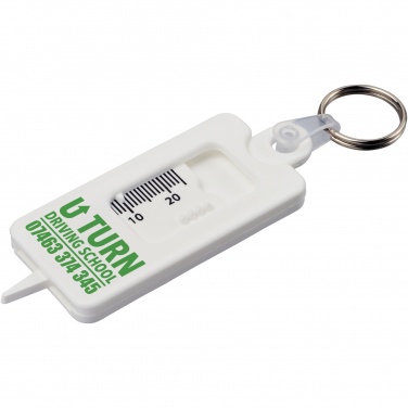 Logotrade business gift image of: Kym recycled tyre tread check keychain