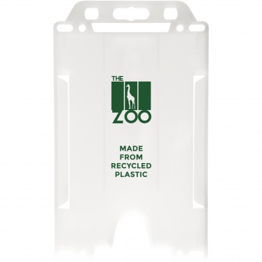 Logo trade promotional giveaways picture of: Pierre recycled plastic card holder 