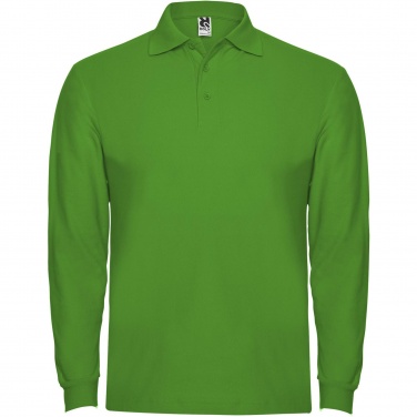 Logo trade corporate gifts image of: Estrella long sleeve men's polo